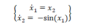 فرمول 2 معادلات حالت پاندول ساده به شکل مرسوم پرتره های فاز یا phase portrait و معادلات حالت   شبیه سازی در متلب